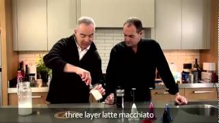 aerolatte  milk frother makes three layer caffè latte macchiato [upl. by Harriott950]