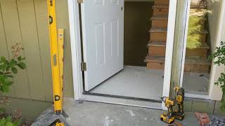 Jeld Wen Front Door Installation  Really crappy products and craftsmanship PART 1 [upl. by Georgetta]