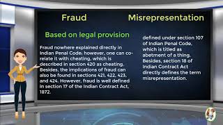 What is Difference Between Fraud amp Misrepresentation [upl. by Oijimer73]