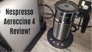 Nespresso Aeroccino 4 Milk Frother Review  Worth upgrading from the Aeroccino 3 [upl. by Ellitnahc416]