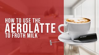 How To Use the AeroLatte To Froth Milk [upl. by Neirual]