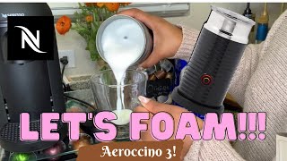 How To Foam Milk With Aeroccino 3 Make Coffee With Foam Tips amp Tricks  Easy Foamed Latte Recipe [upl. by Ameen]