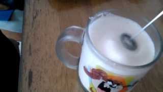 Aerolatte Review Frothing Cold Milk In Under 1 Minute [upl. by Kciv]